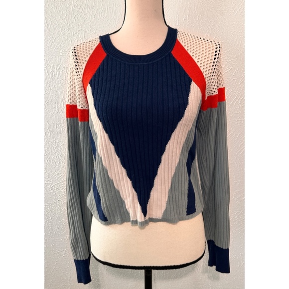 Rag & Bone Lark Colorblock Ribbed Crewneck Sweater, NWOT, SP - Picture 4 of 12